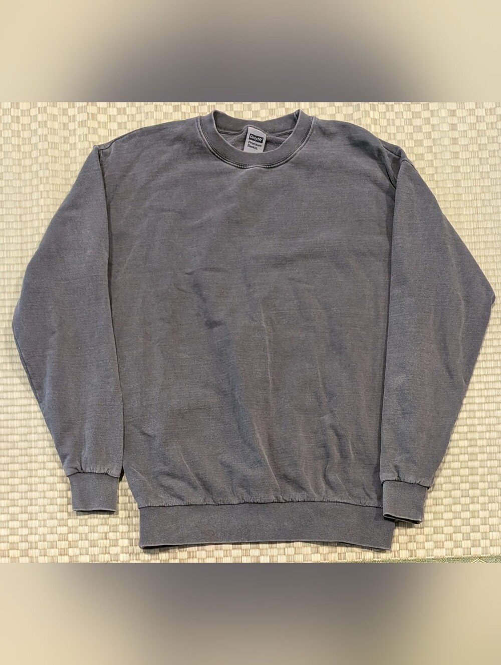 Only NY Premium Basics Gray Crew Neck Sweatshirt Men's Size Small Made in USA
